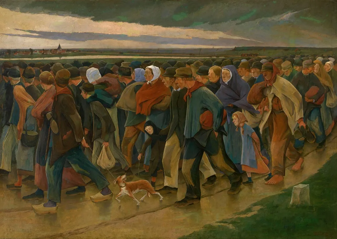 Last Eyesight by Eugène Laermans - Canvas Print