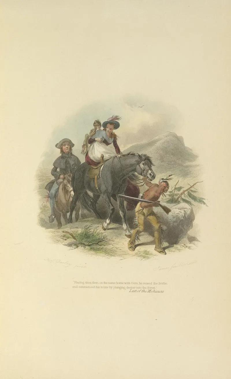 Last Of The Mohicans 2 by Felix Octavius Carr Darley - Canvas Print