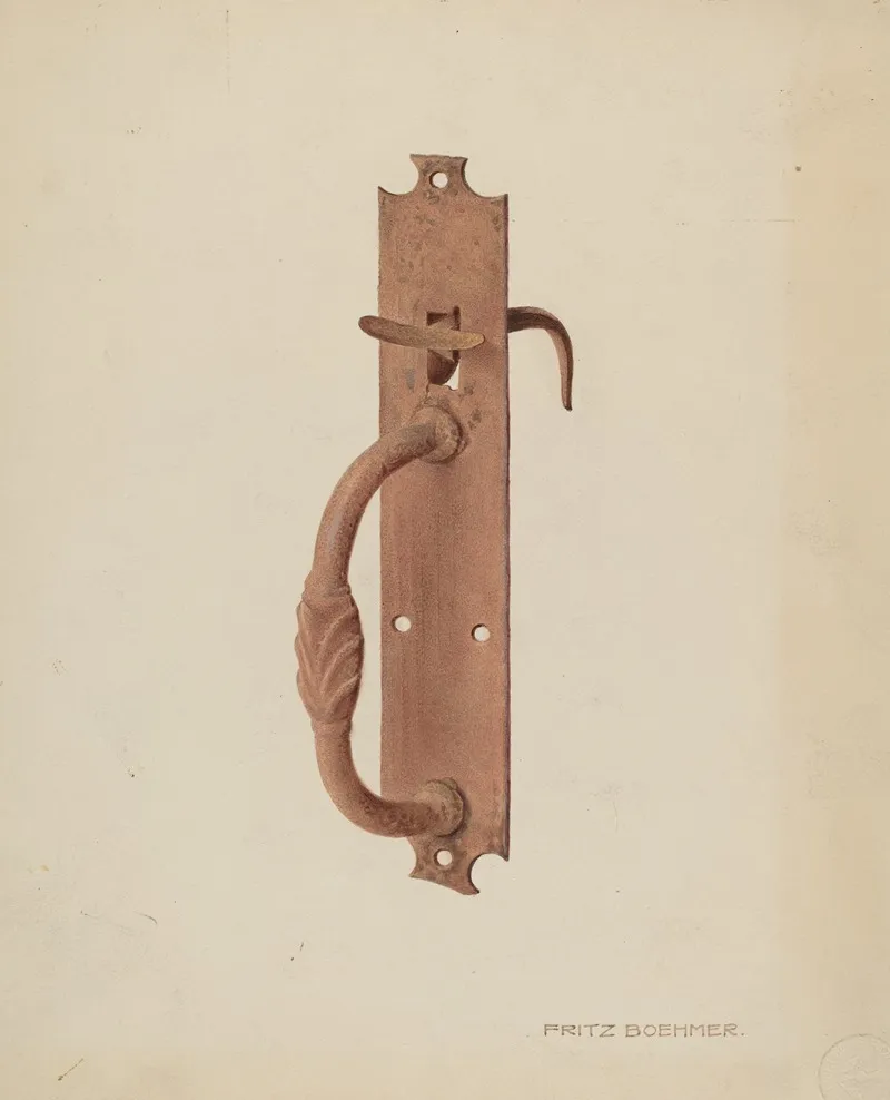 Latch 2 by Fritz Boehmer - Canvas Print