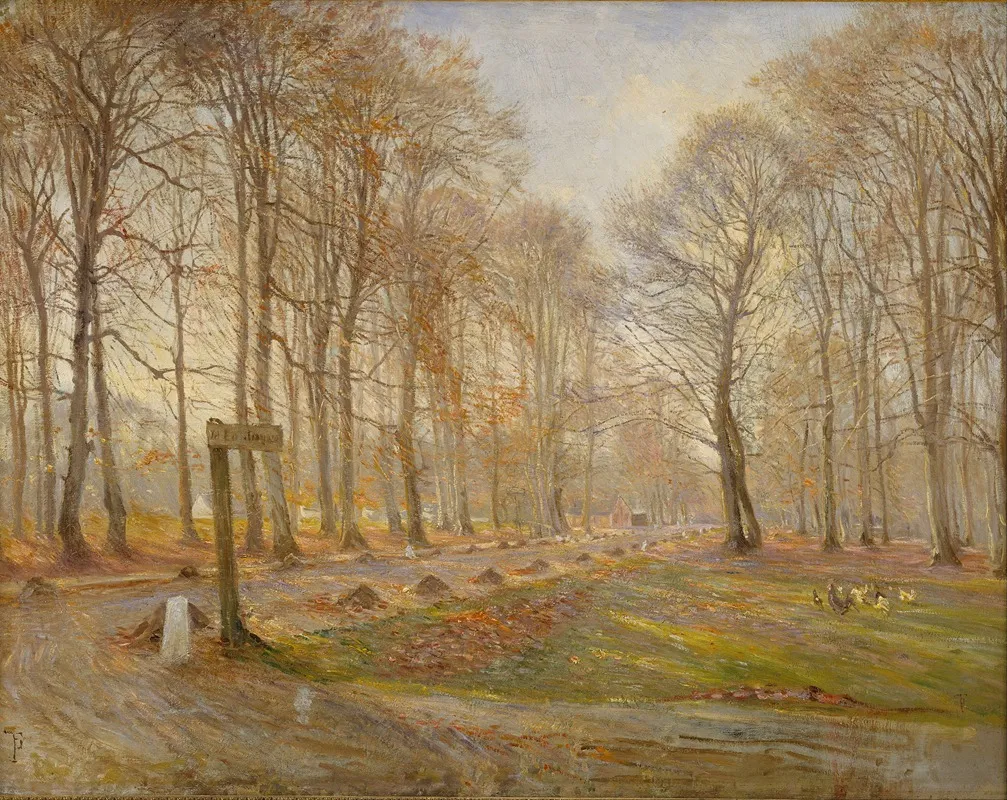 Late Autumn Day In The Jaegersborg Deer Park North Of Copenhagen
