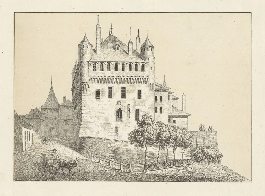 Lausanne 2 by Johann Friedrich Wagner - Canvas Print