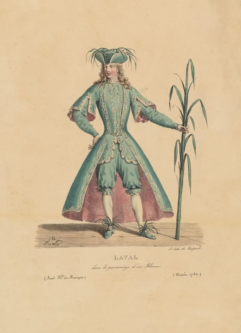 Laval Dans Le Personnage Dun Fleuve by Hippolyte Lecomte - Canvas Print