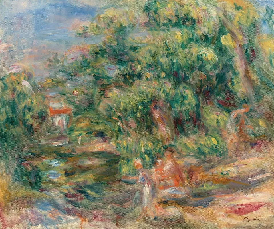 Lavandieres Au Bord Du Loup