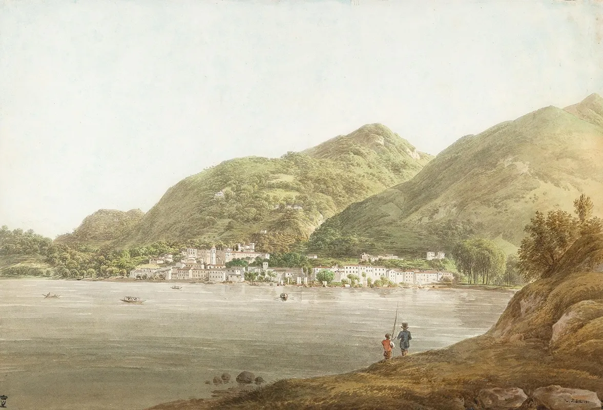 Lavano At The Lago Maggiore by Joseph Rebell - Canvas Print