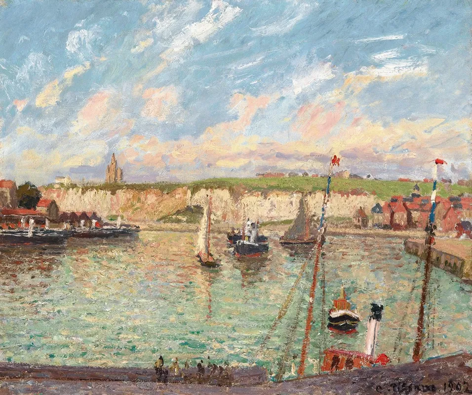Lavant Port De Dieppe Apres Midi Temps Lumineux 2