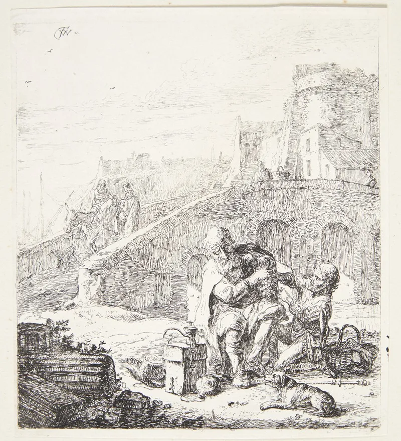 Lazarillo Stjaeler Druer Fra Den Blinde Tigger