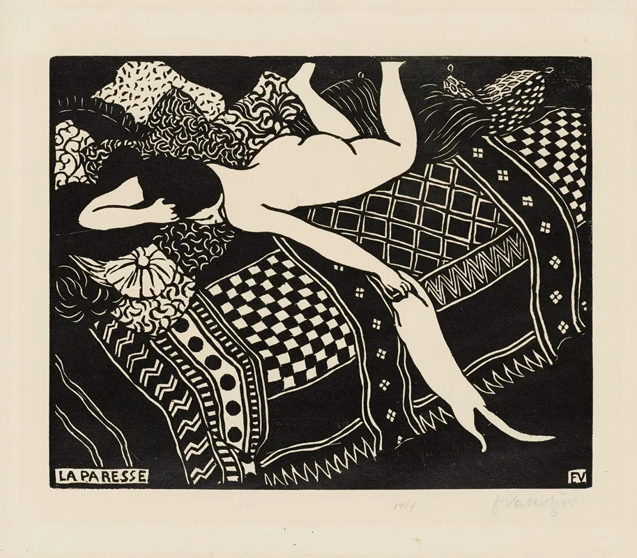 Laziness 2 by Félix Vallotton - Canvas Print