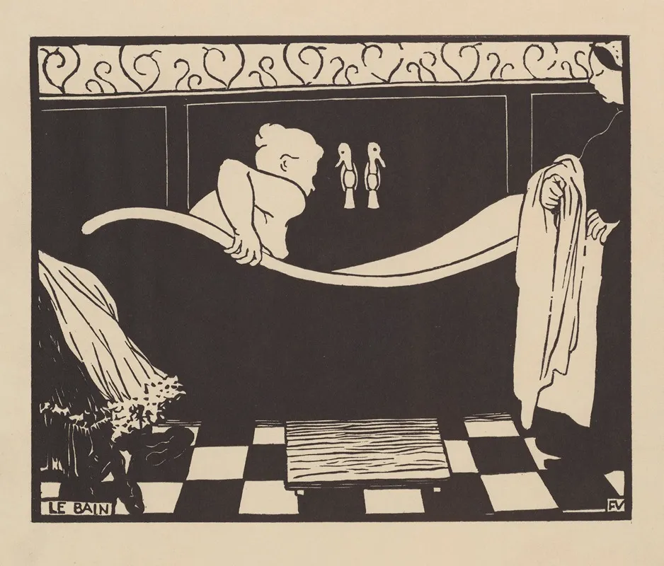 Le Bain 10 by Félix Vallotton - Canvas Print