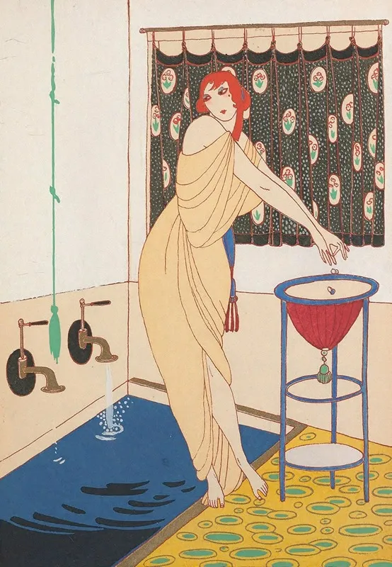 Le Bain 2 by Charles Martin - Canvas Print