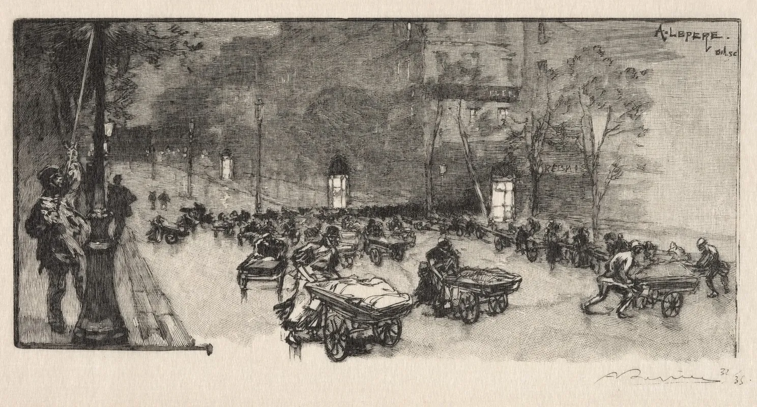 Le Boulevard Au Coin Du Fauborg Montmartre
