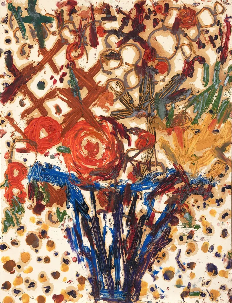 Le Bouquet Dautrefois by Louis Soutter - Canvas Print