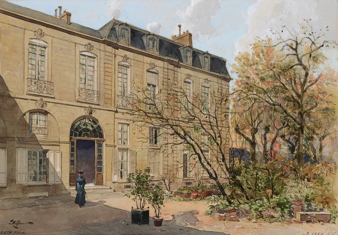 Le Cabinet De Physique De Louis Xv 84 Rue De Passy A La Muette by Fédor Hoffbauer - Canvas Print