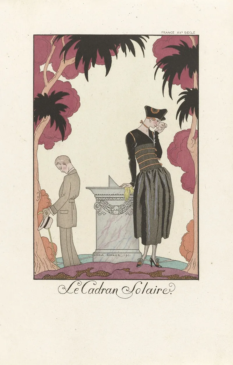 Le Cadran Solaire by George Barbier - Canvas Print