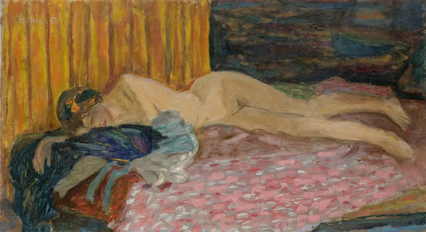 Le Canape Rose by Pierre Bonnard - Canvas Print