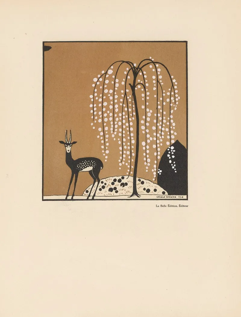 Le Cantique Des Cantiques 5 by George Barbier - Canvas Print