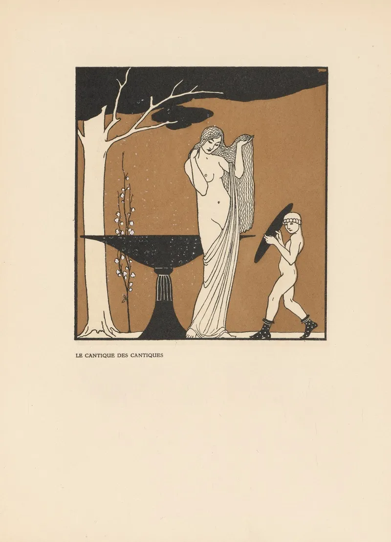 Le Cantique Des Cantiques 6 by George Barbier - Canvas Print