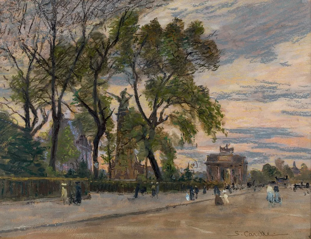 Le Carroussel by Georges-Émile Carette - Canvas Print