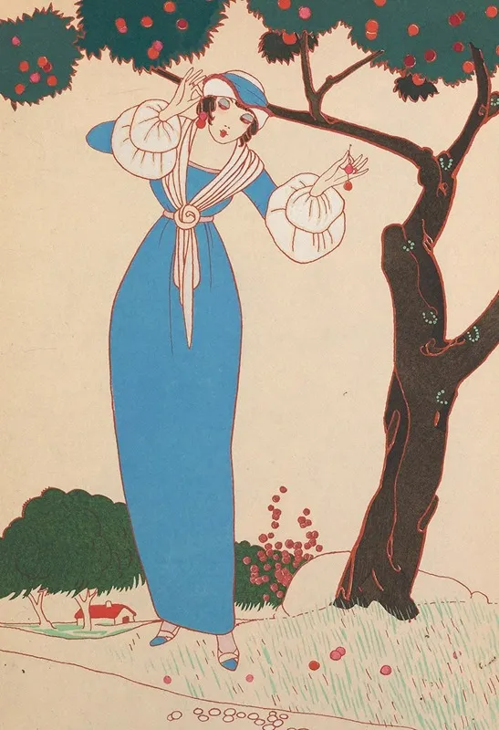 Le Cerises by Charles Martin - Canvas Print