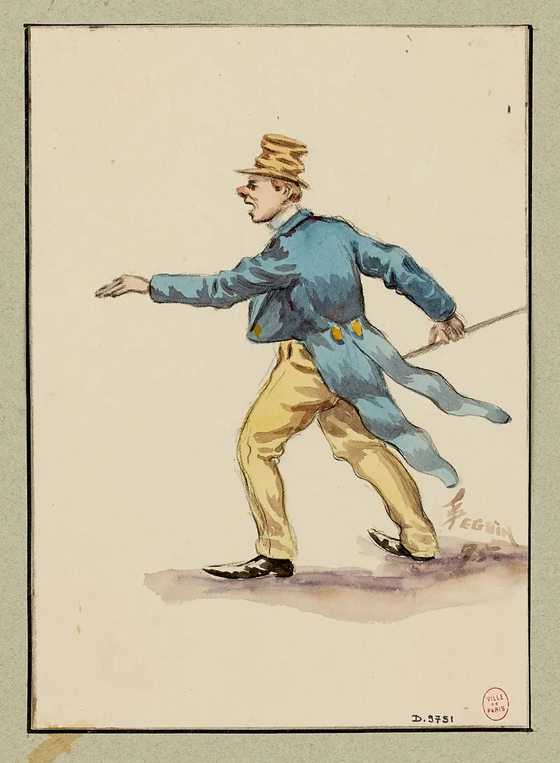Le Chanteur Comique Excentrique Eleve De Paulus by F. Séguin - Canvas Print