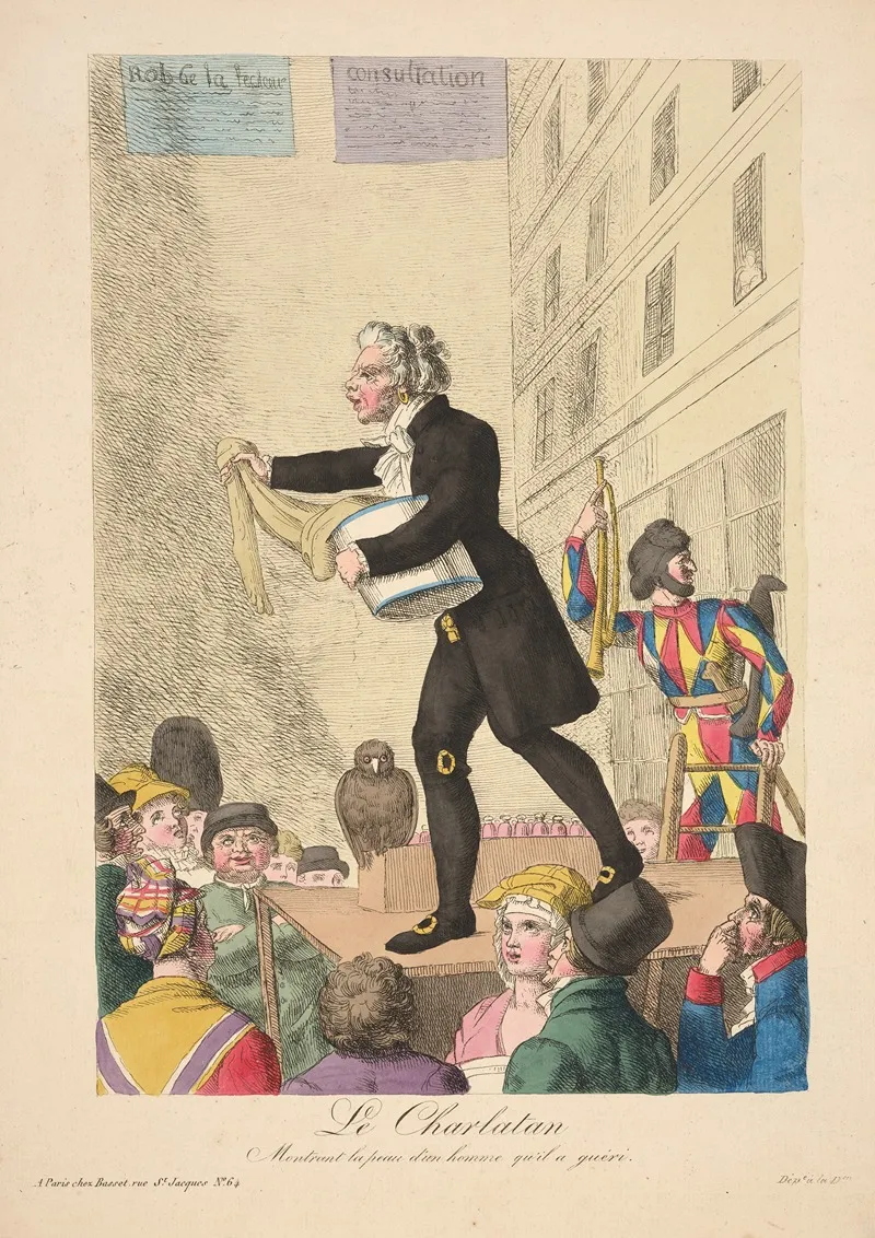 Le Charlatan Montrant La Peau Dun Homme Quil A Gueri The Charlatan Showing The Skin Of A Man He Healed