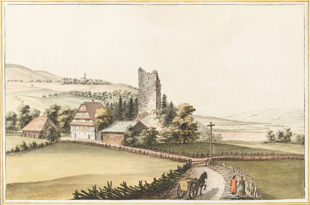 Le Chateau De Hunenberg Dans Le Canton De Zug