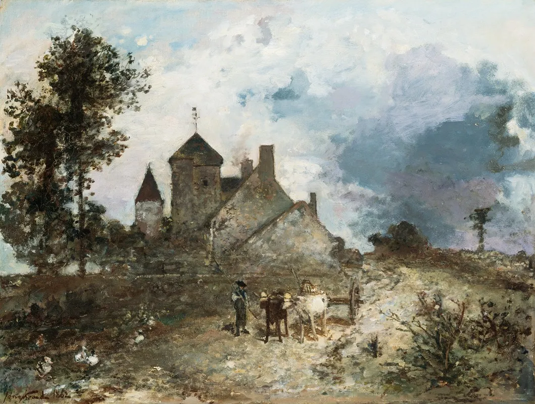 Le Chautay Nievre by Johan Barthold Jongkind - Canvas Print