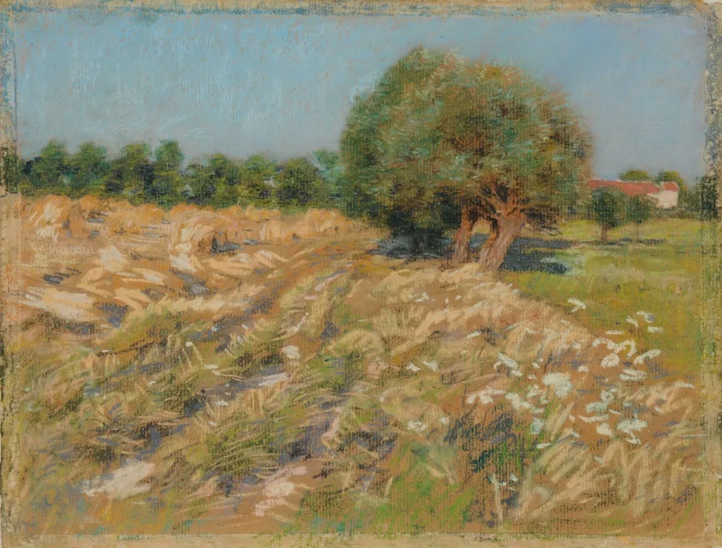 Le Chemin De La Ferme by Léon Augustin Lhermitte - Canvas Print