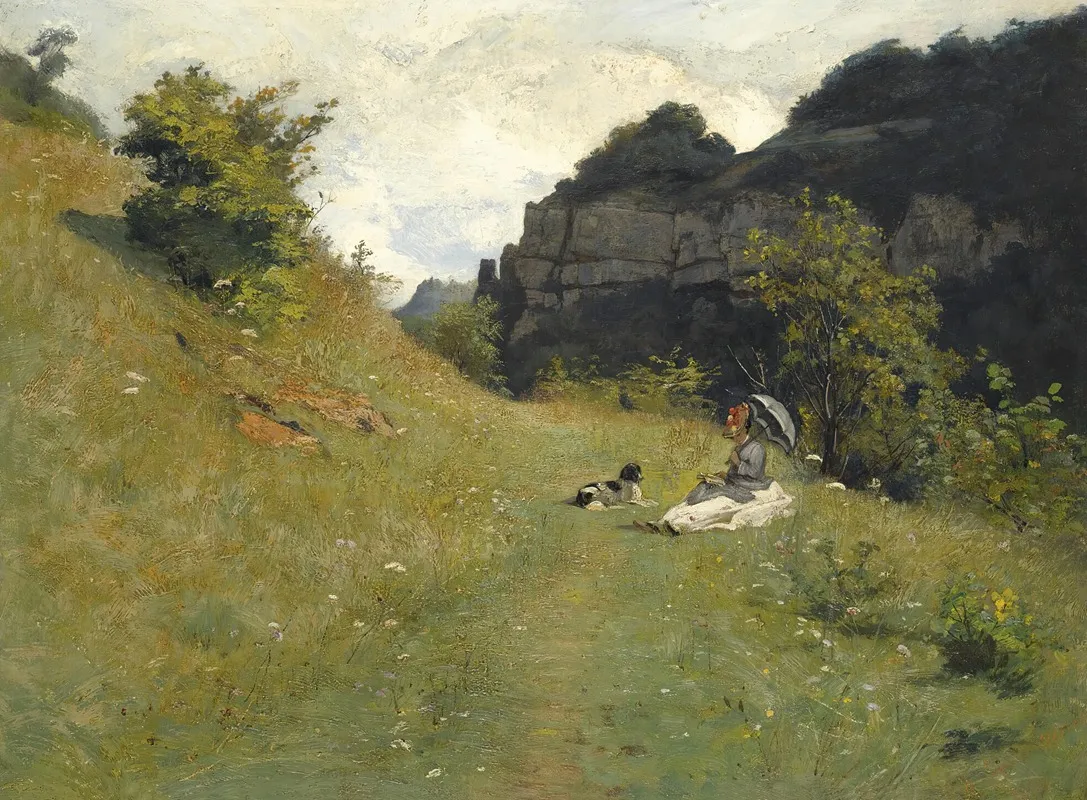 Le Chemin De La Maloche by Jean-Paul Laurens - Canvas Print