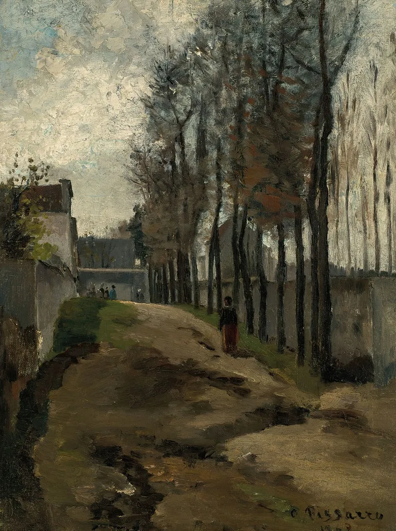 Le Chemin Paysage Hivernal