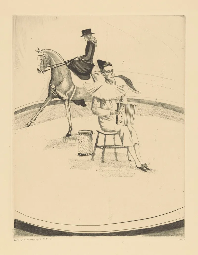 Le Cirque Iii by Lodewijk Schelfhout - Canvas Print