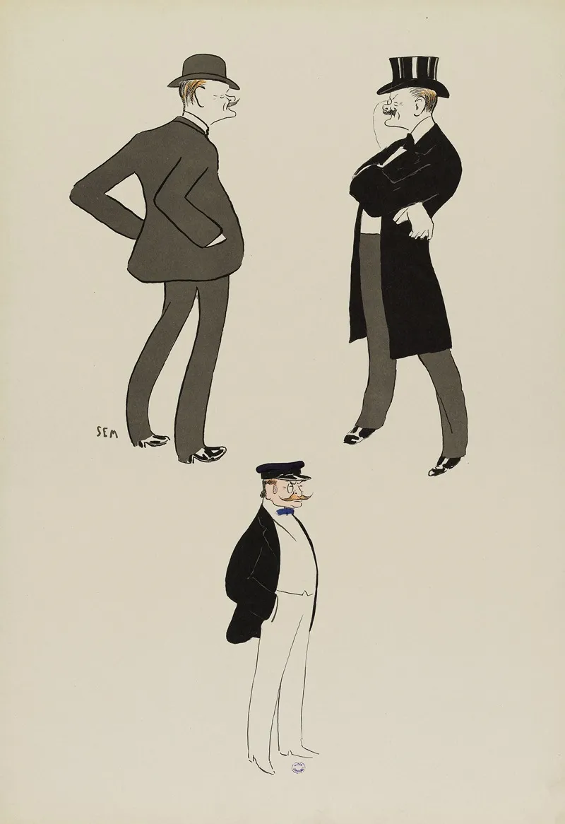 Le Comte Hubert De Pourtales Et Le Duc Elie Decazes