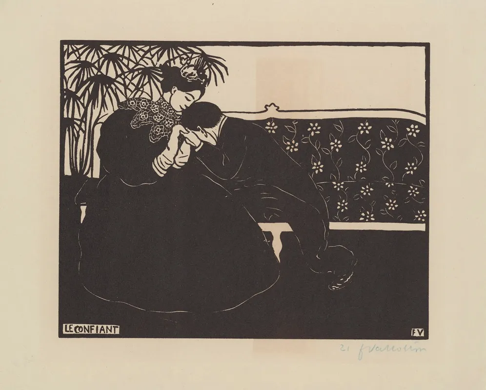 Le Confiant by Félix Vallotton - Canvas Print