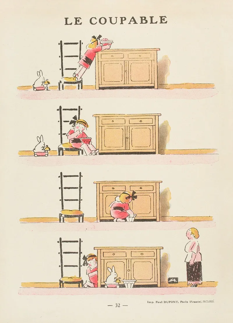Le Coupable by André Hellé - Canvas Print