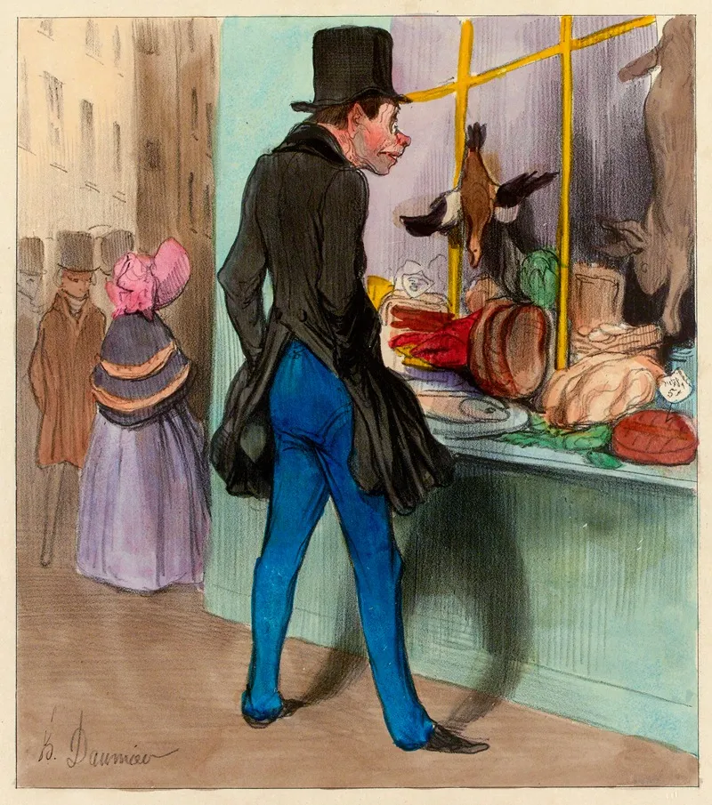Le Crocodille by Honoré Daumier - Canvas Print