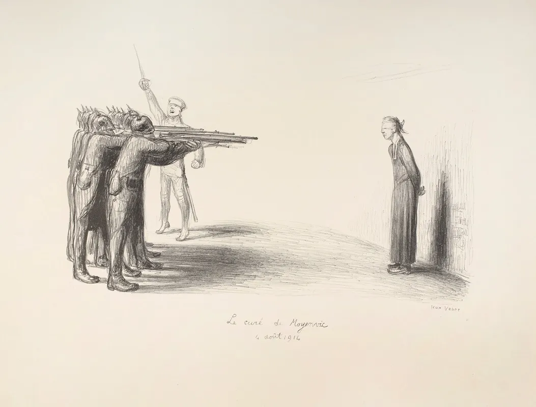 Le Cure De Moyenvic by Jean Veber - Canvas Print