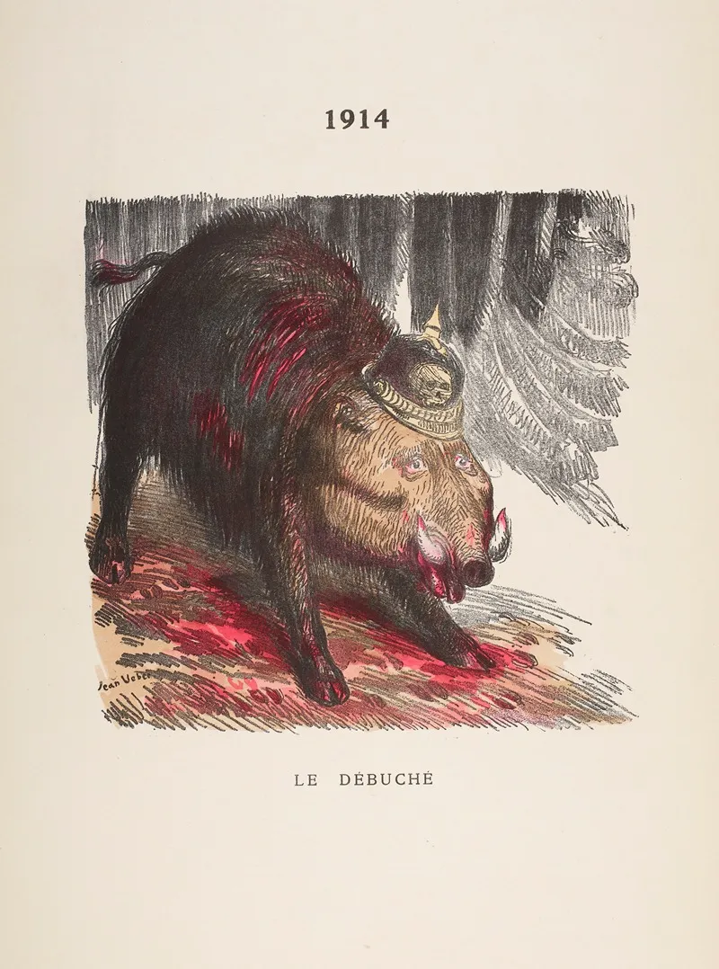 Le Debuche by Jean Veber - Canvas Print