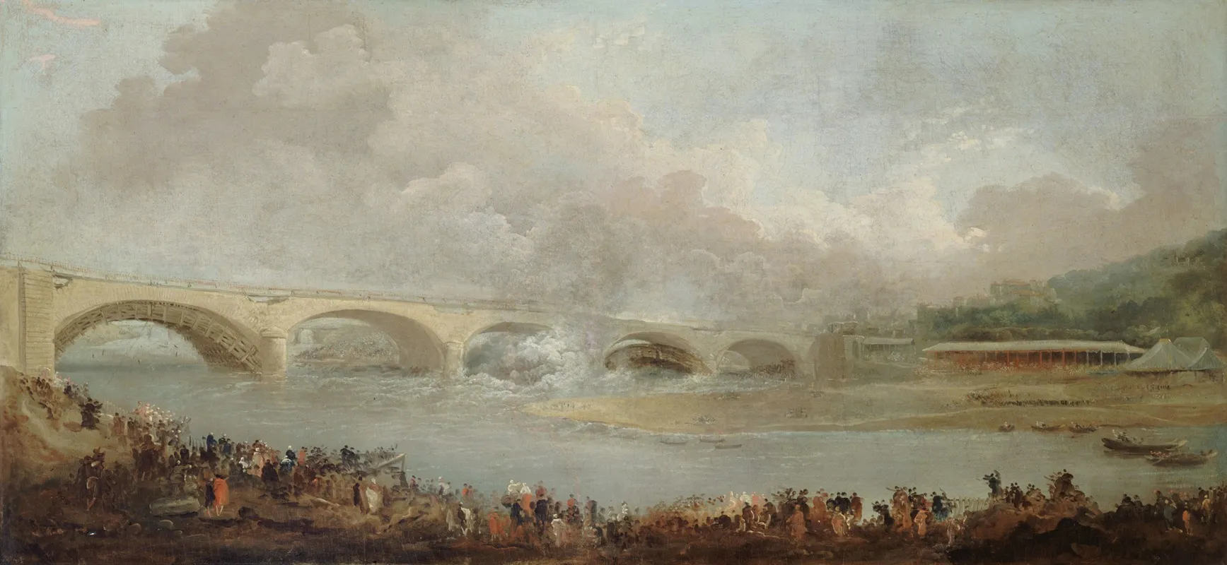 Le Decintrement Du Pont De Neuilly Le 22 Septembre 1772
