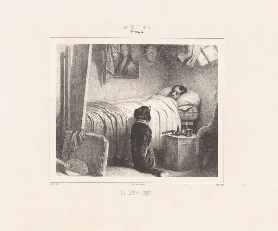 Le Dernier Regret by Marie-Alexandre Alophe - Canvas Print