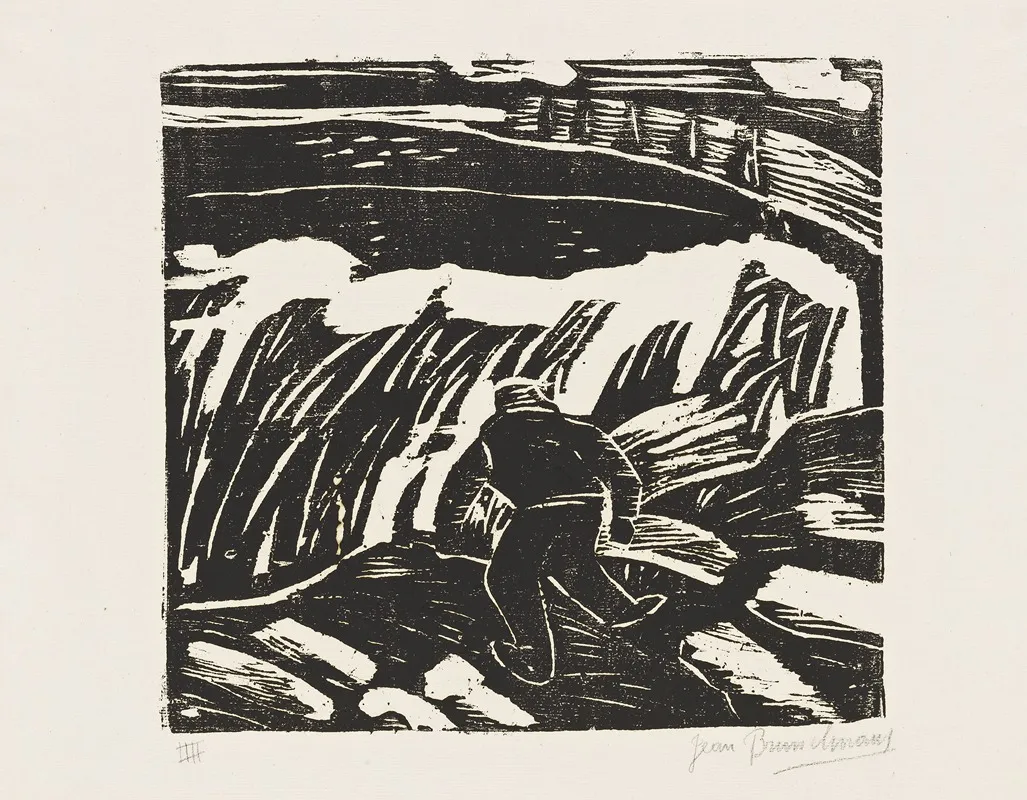 Le Faucheur 3 by Jean Brusselmans - Canvas Print