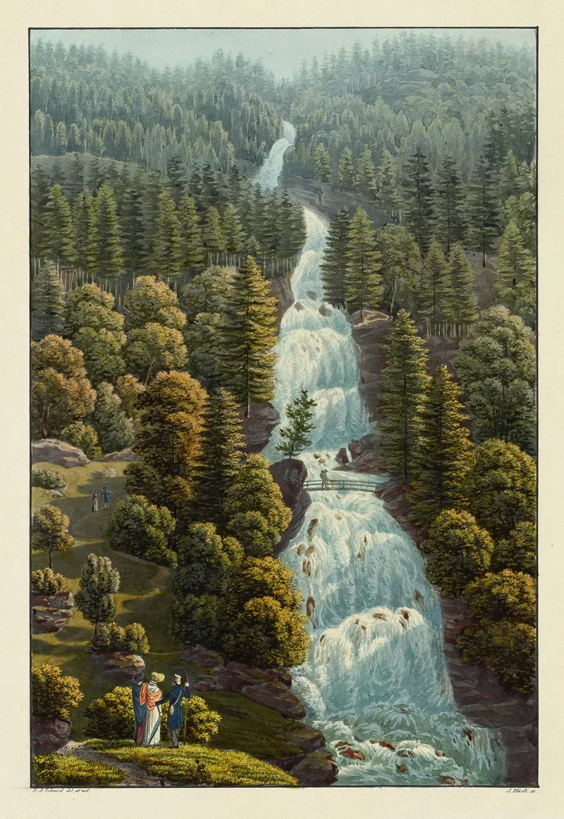 Le Giessbach by David Alois Schmid - Canvas Print