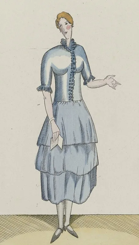 Le Gout Du Jour 1920 Pl 5 Corsage Ruchers Et Boutons