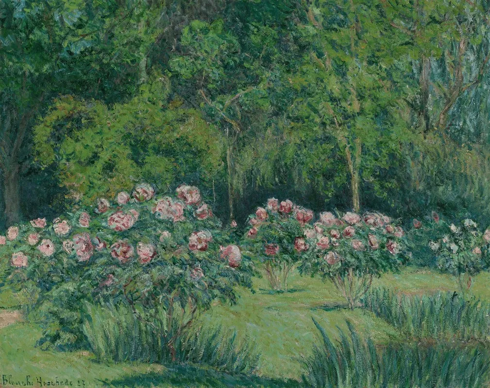 Le Jardin A Giverny 3 by Blanche Hoschedé-Monet - Canvas Print