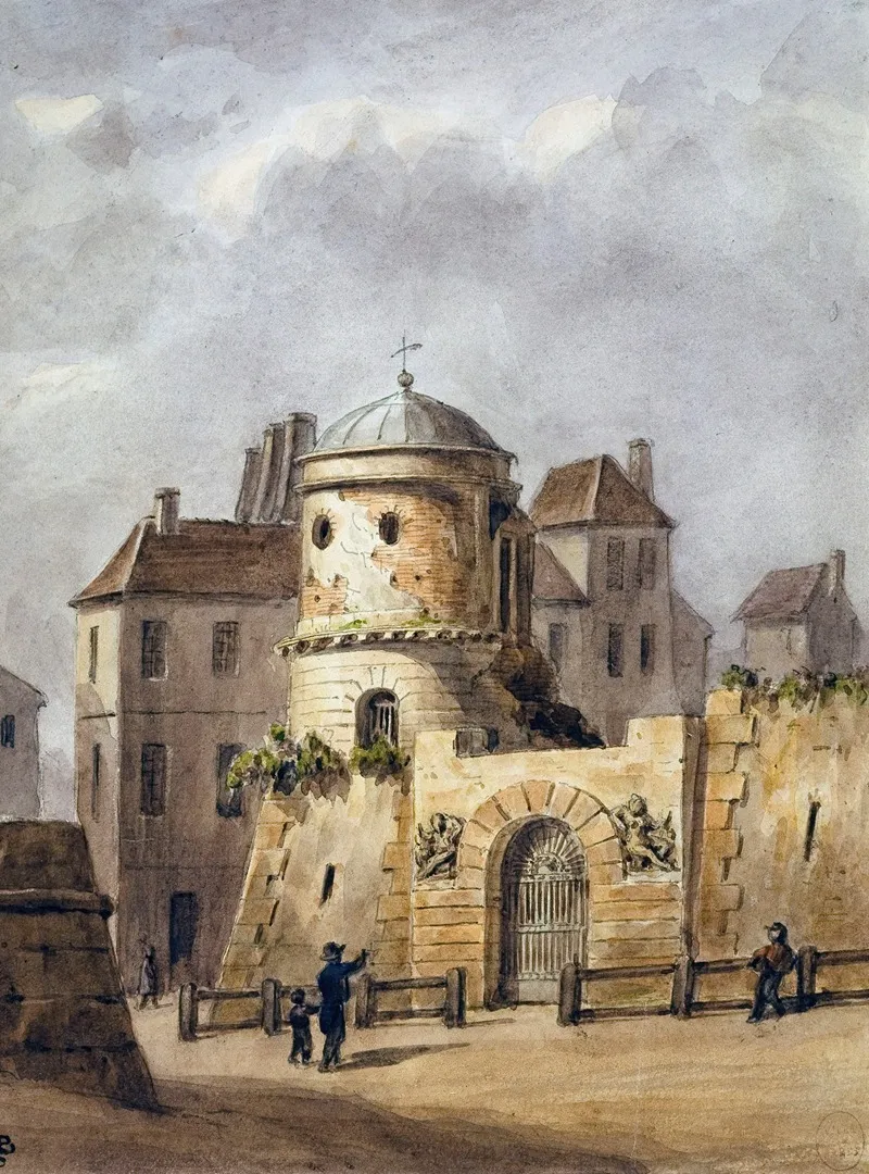 Le Jardin De Beaumarchais by Auguste-Sébastien Bénard - Canvas Print