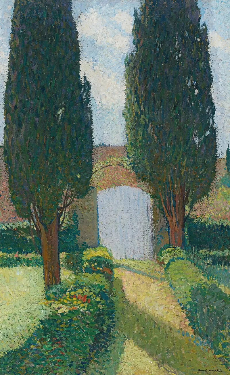 Le Jardin De Marquayrol by Henri Martin - Canvas Print