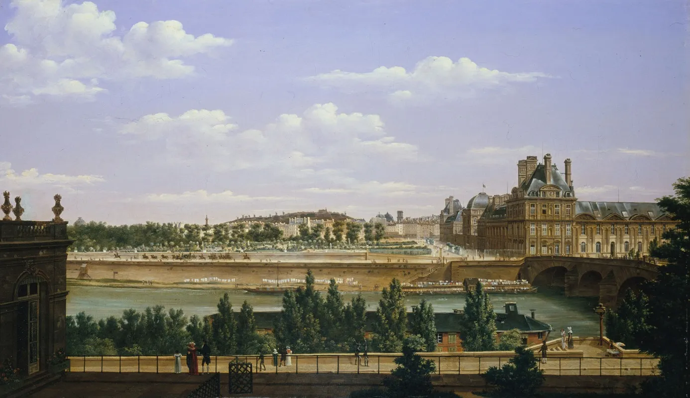 Le Jardin Et Le Palais Des Tuileries Vus Du Quai Dorsay