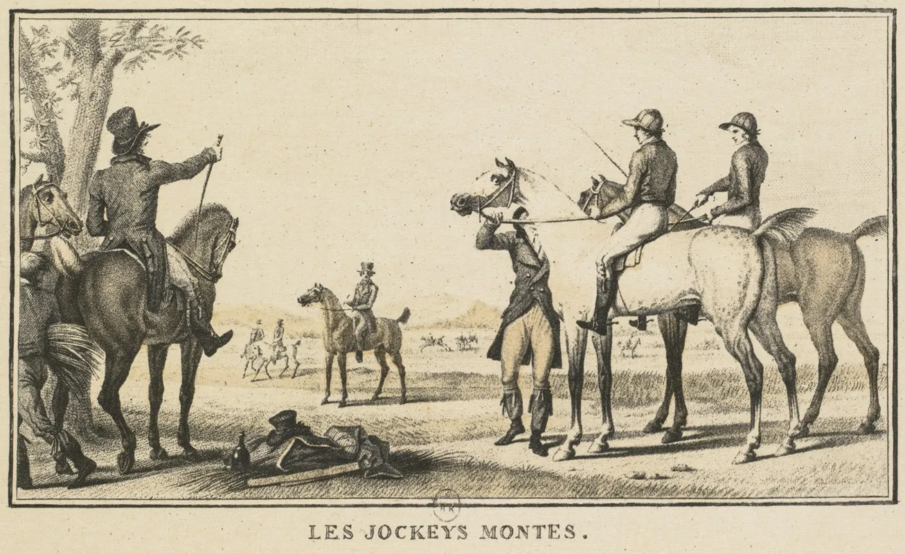 Le Jockey Montant A Cheval by Carle Vernet - Canvas Print