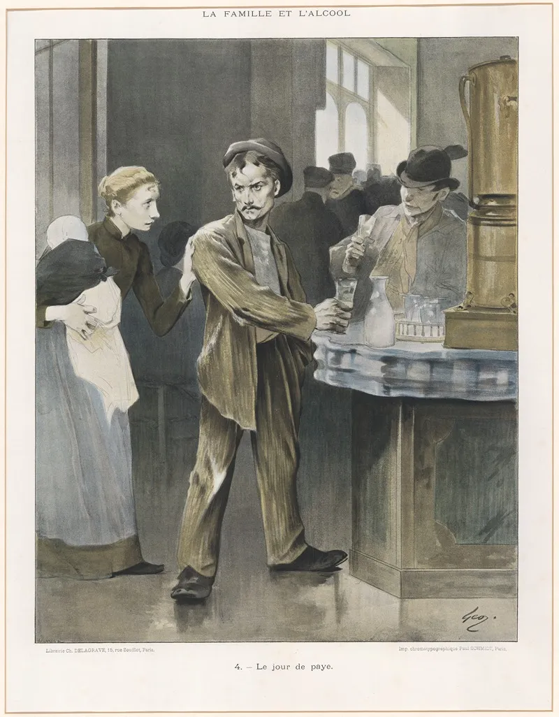 Le Jour De Paye by Jean Geoffroy - Canvas Print