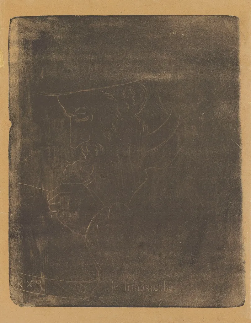 Le Lithographe Vuillard by Ker-Xavier Roussel - Canvas Print