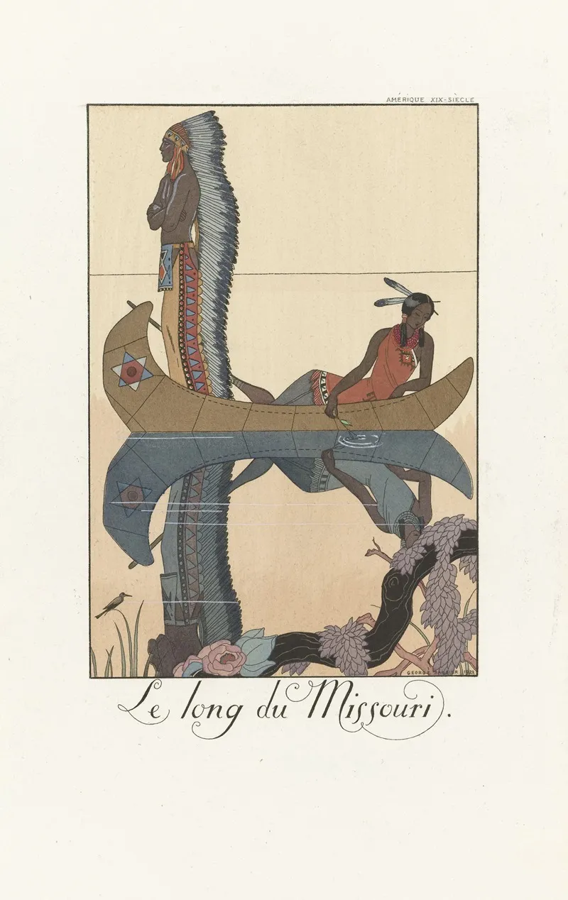 Le Long Du Missouri by George Barbier - Canvas Print