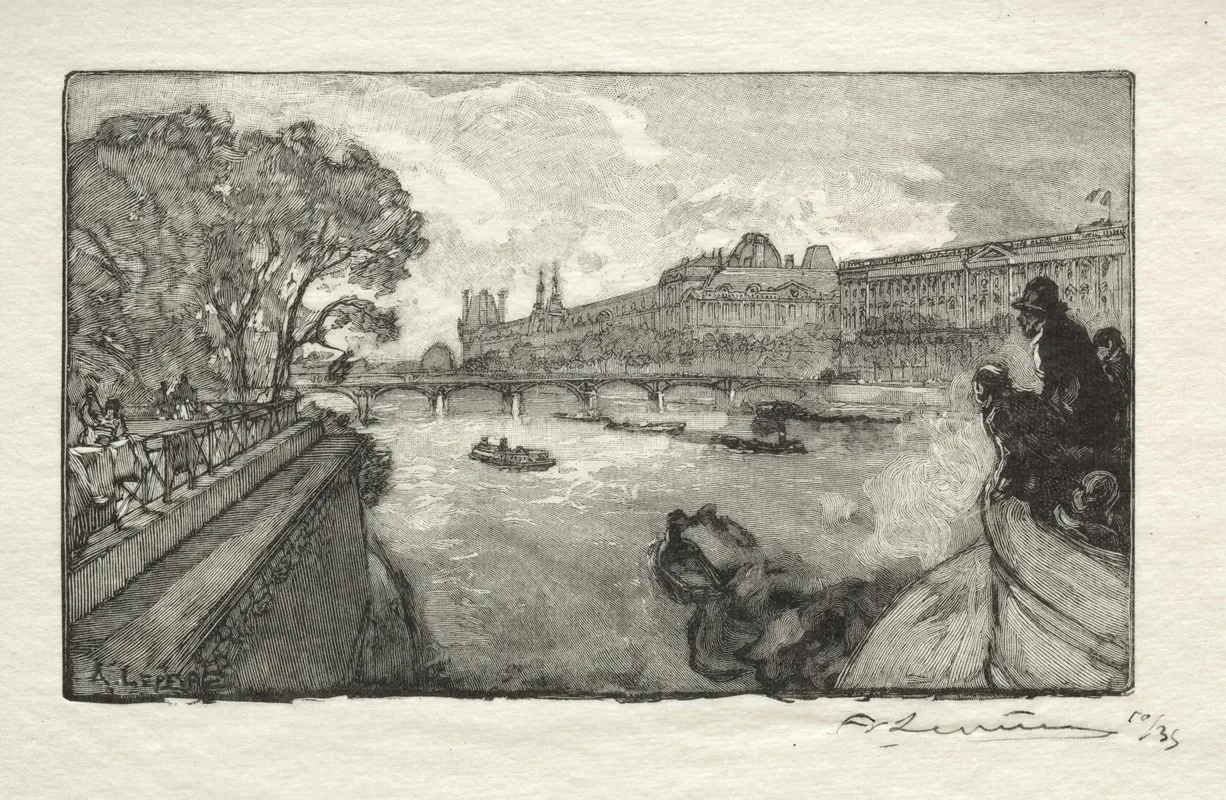 Le Louvre Vu Du Pont Neuf